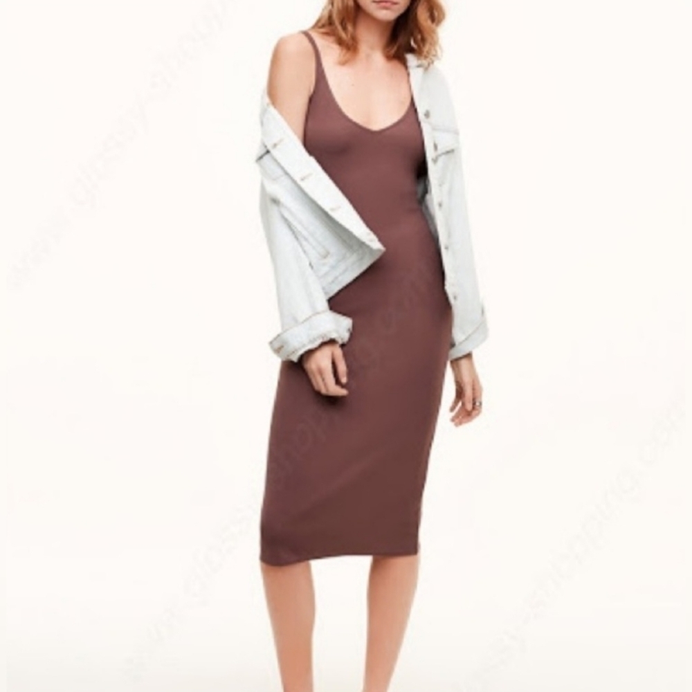 ARITZIA Wilfred Free Gitte Bodycon Midi Dress Women's Size XS - Picture 15 of 16
